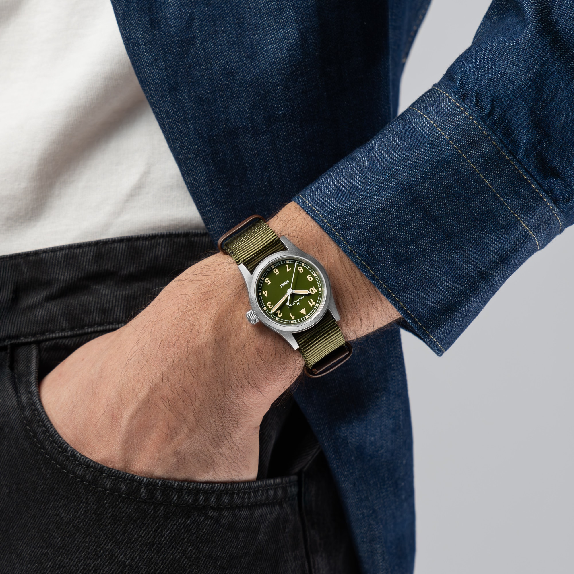 純正替え紐付き！ハミルトン HAMILTON Khaki Field カーキ フィールド quartz 38mm | Hamilton Watch - H69401960