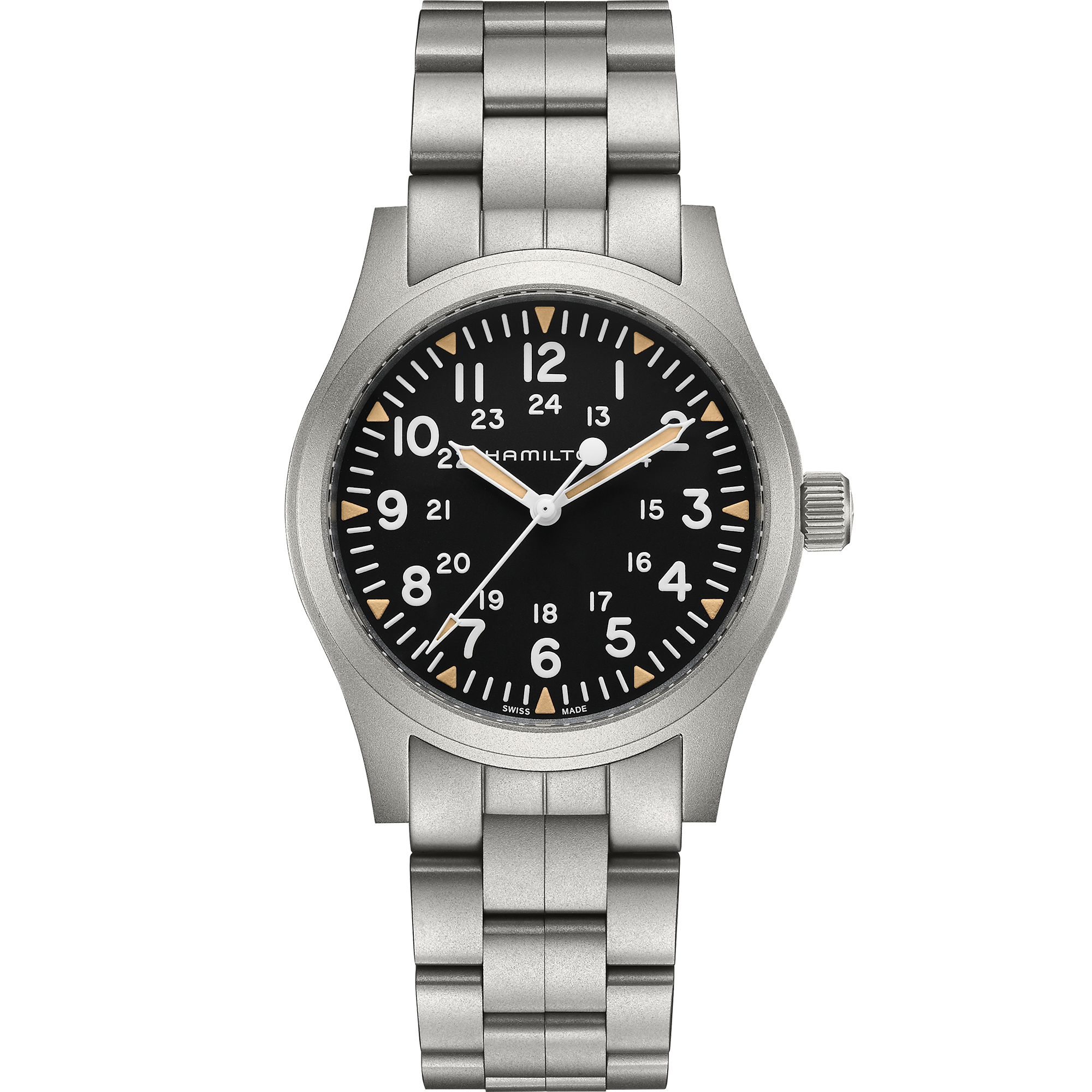 Khaki Field Mechanical - Black dial - stainless steel bracelet