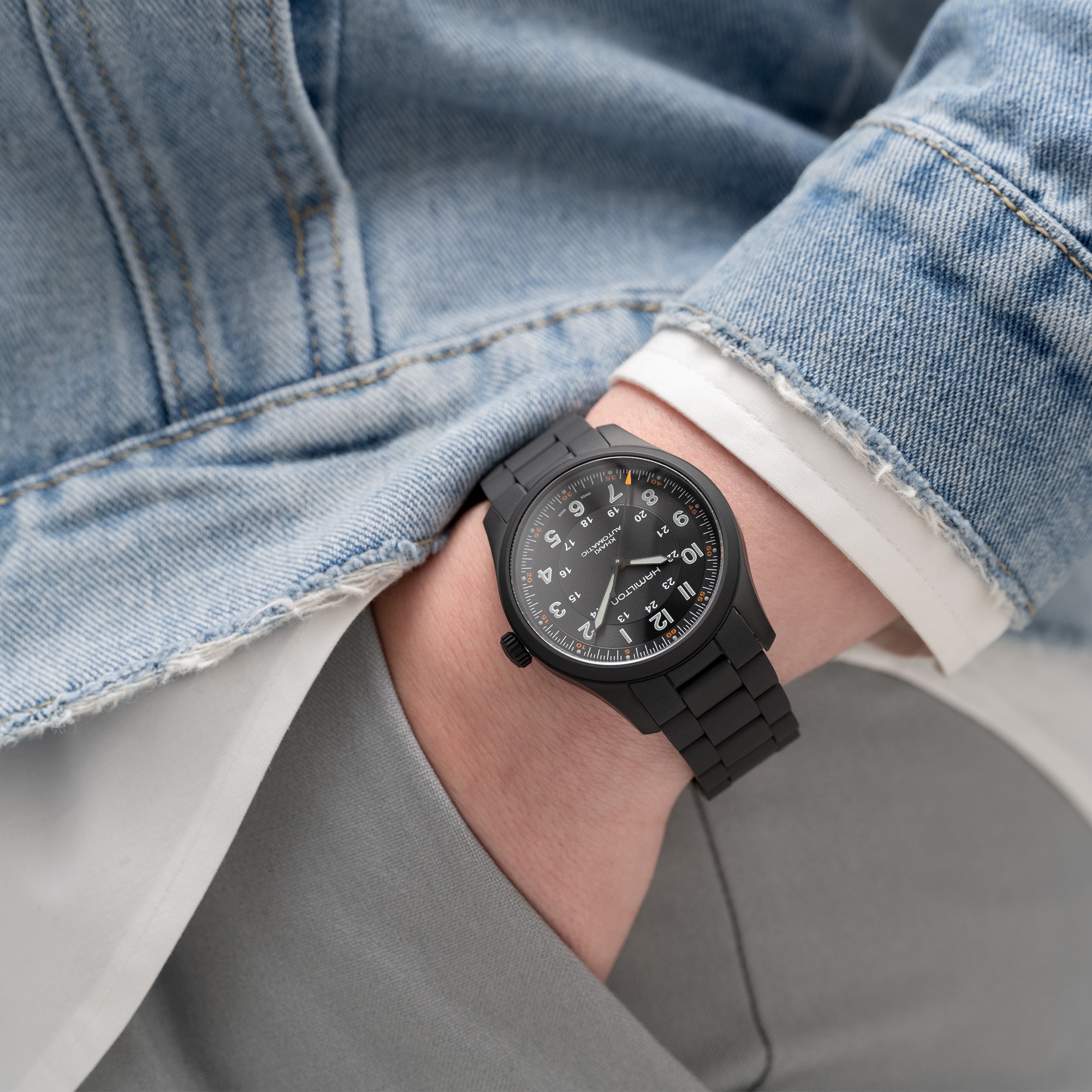 Khaki Field Titanium Auto Hamilton Watch H70665130 Hamilton Watch