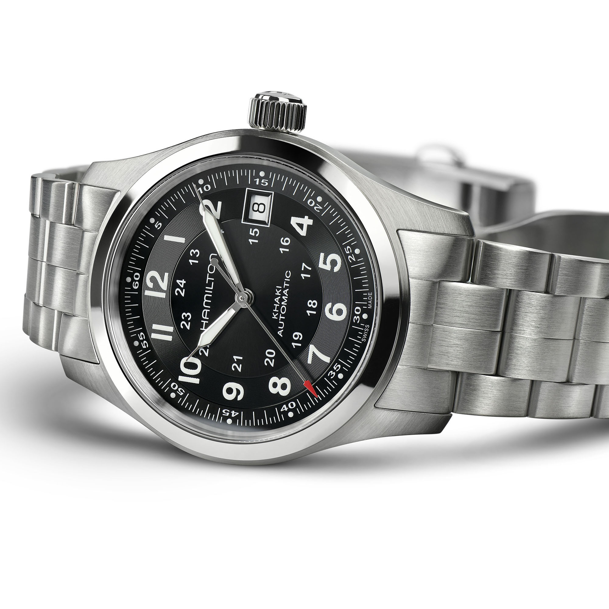 Khaki Field Automatic Watch - Black Dial - H70455133 | Hamilton Watch