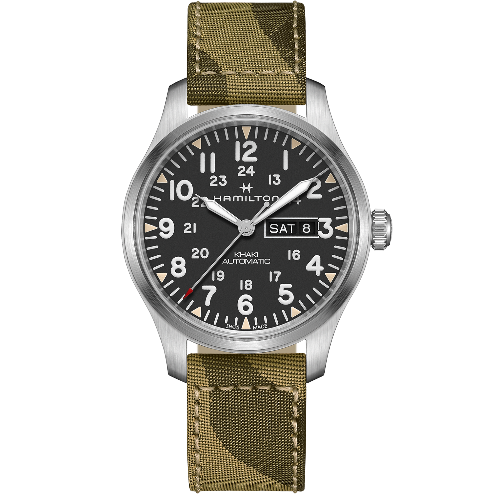 Khaki Field Automatic Watch Day Date - Black Dial - H70535031