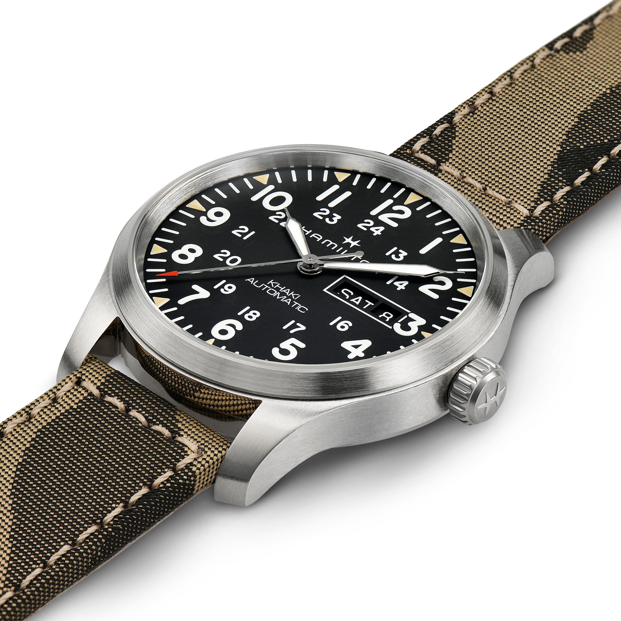 Khaki Field Automatic Watch Day Date - Black Dial - H70535031