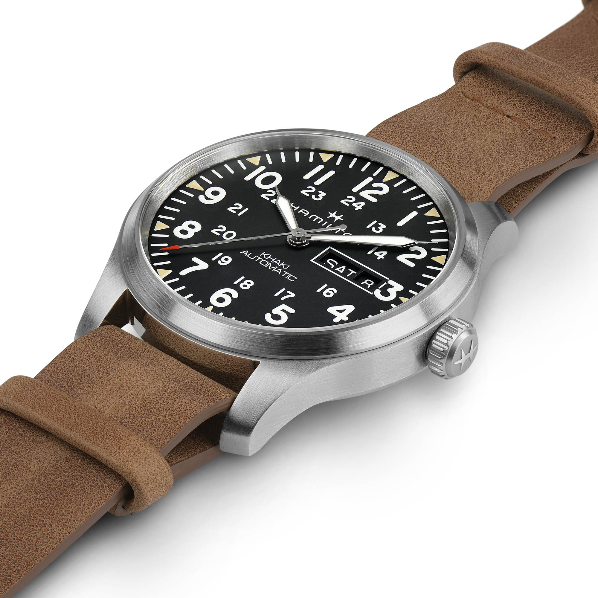 Khaki Field Day Date Auto - Dial color:Black - H70535531 Khaki Field Day Date Auto - Dial color:Black - H70535531