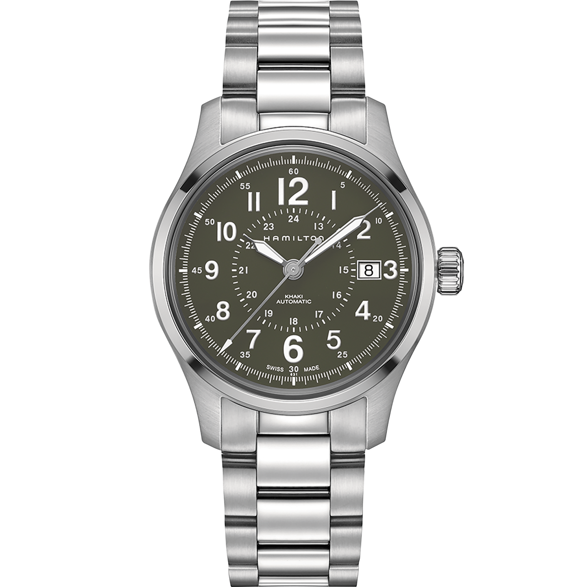 Khaki Field Automatic Watch - Green Dial - H70595163 | Hamilton Watch