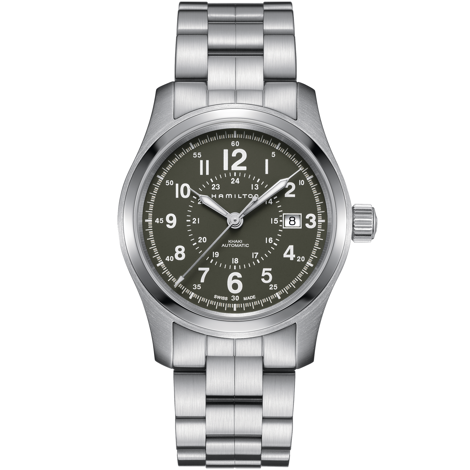 Khaki Field Automatic Watch - Green Dial - H70605163 | Hamilton Watch