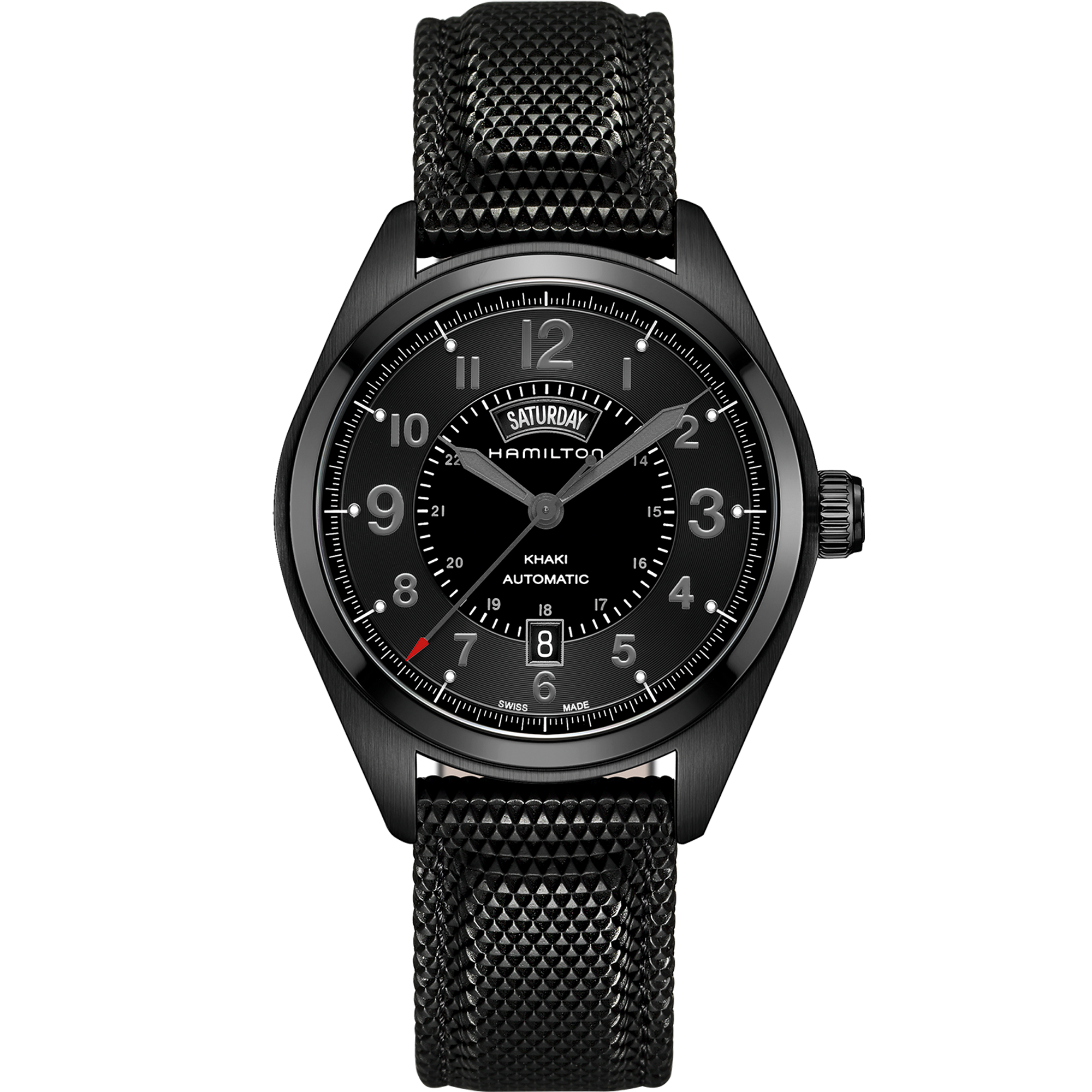 hamilton khaki day date black