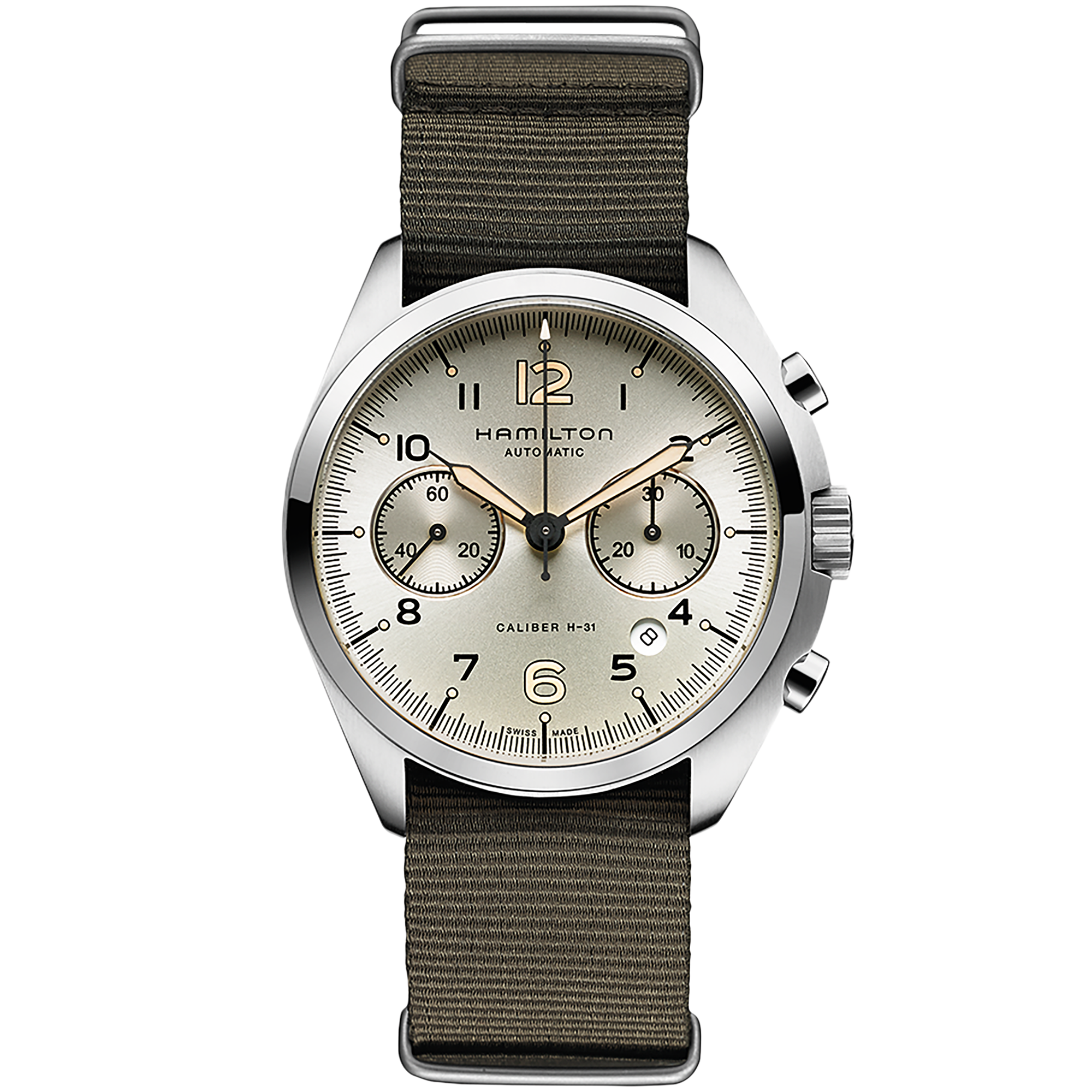 Khaki Aviation Chronometer Watch Pioneer - Beige Dial