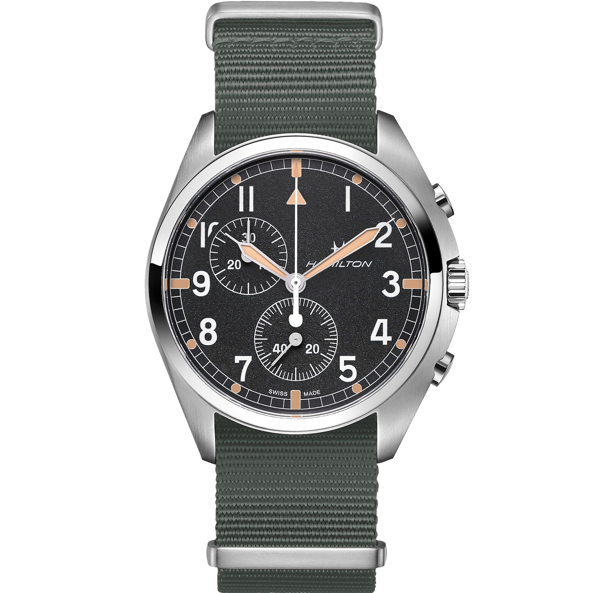 Khaki Aviation Pilot Pioneer Chrono Quartz