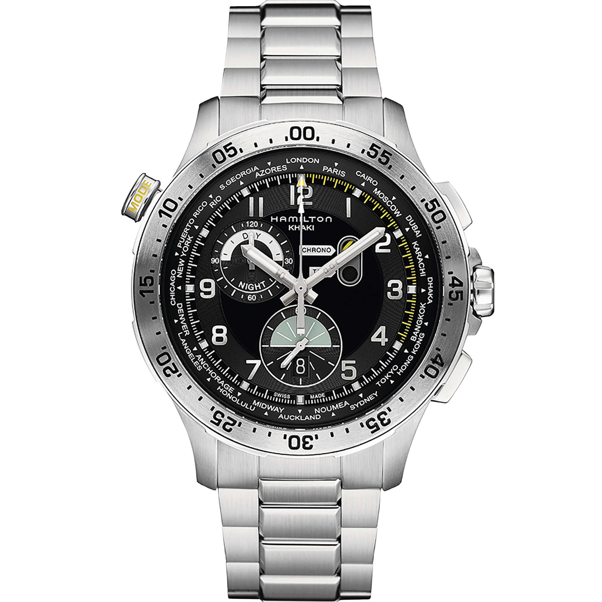 Khaki Aviation Worldtimer Chronometer Quartz Watch - H76714135