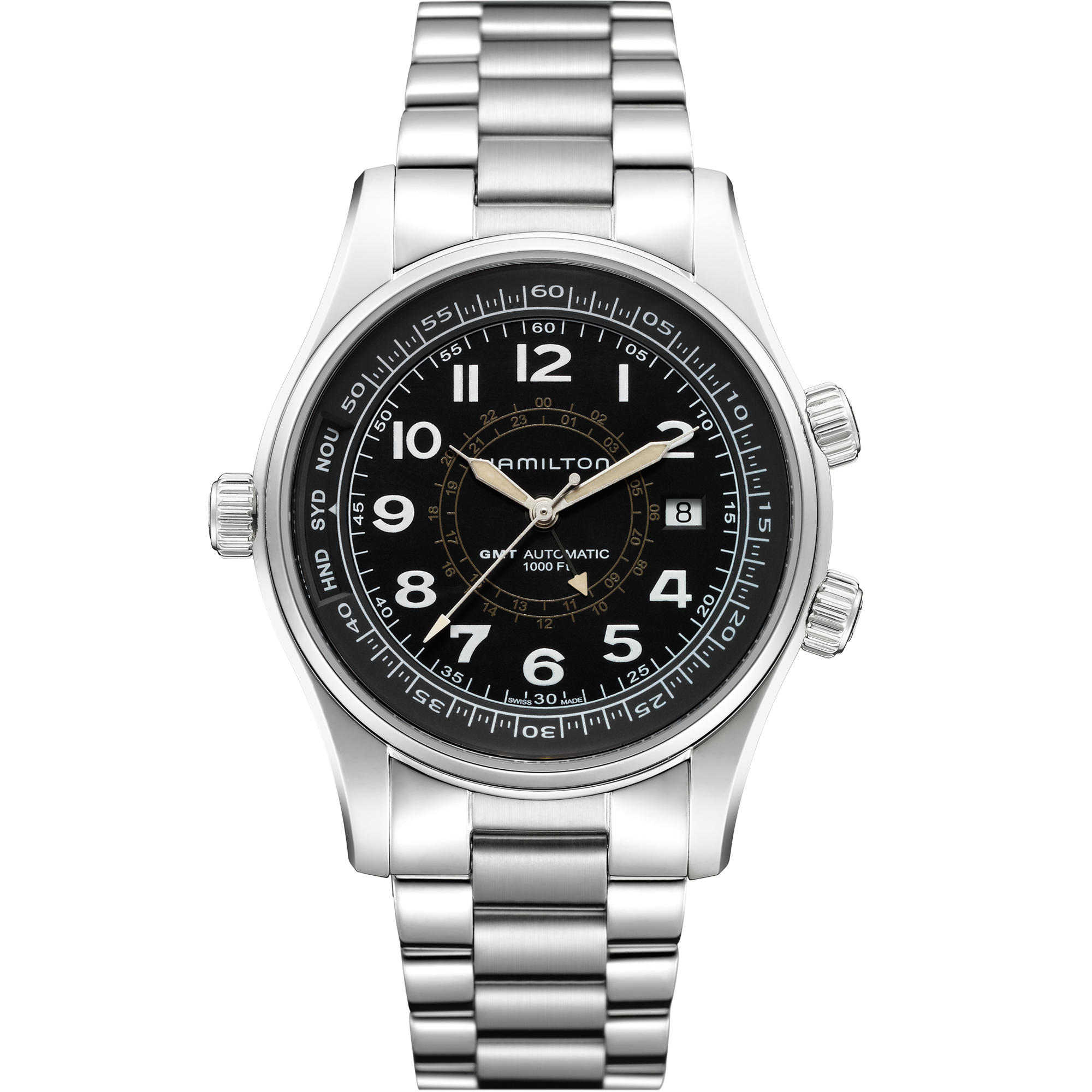 Khaki Navy Automatic Watch - Black Dial - H77505133 | Hamilton Watch