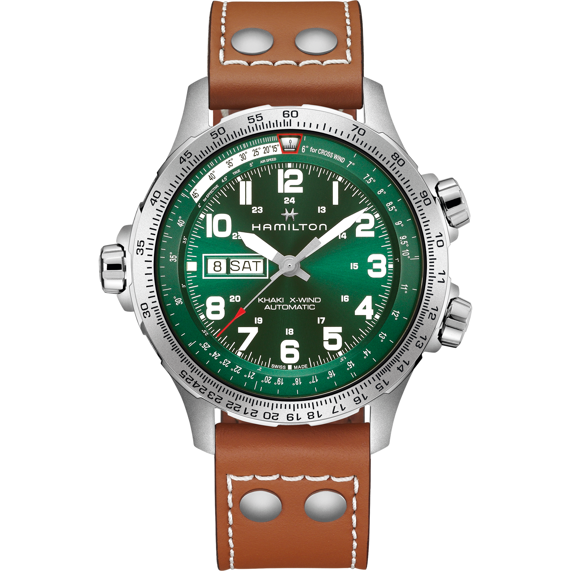 ハミルトン カーキ アビエーション カーキ アビエーション X-Wind Auto - ダイヤルカラー:グリーン