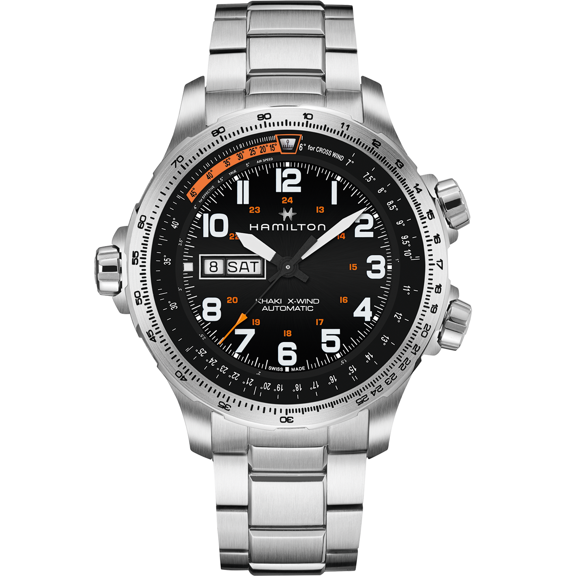 Khaki Aviation X-Wind Day Date Automatic Watch - H77755133 