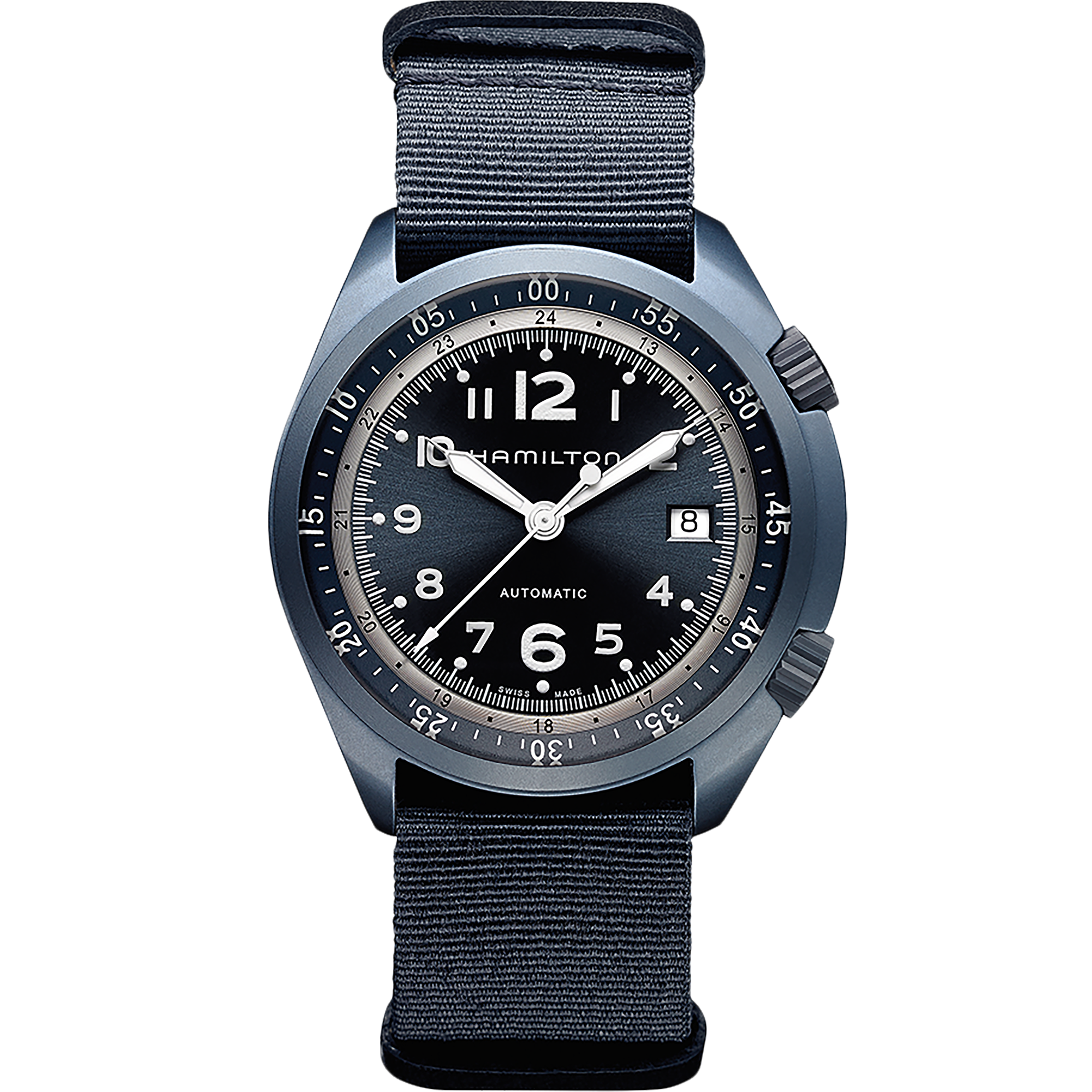 Khaki Aviation Automatic Watch Pioneer Alu - Blue Dial - H80495845