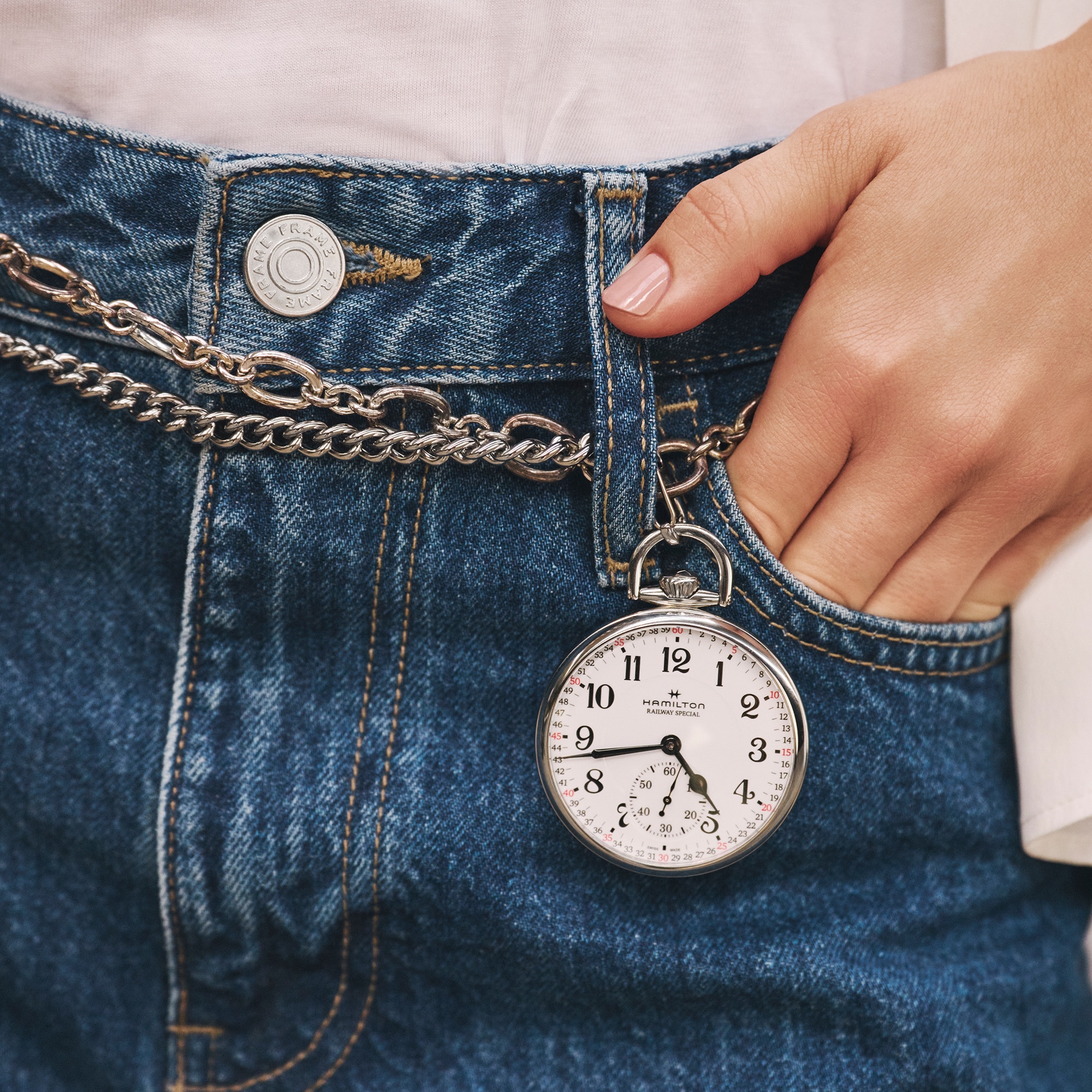 Un reloj de bolsillo un diseño totalmente nuevo rinde homenaje al legado del cronometraje de marca. | Hamilton Watch