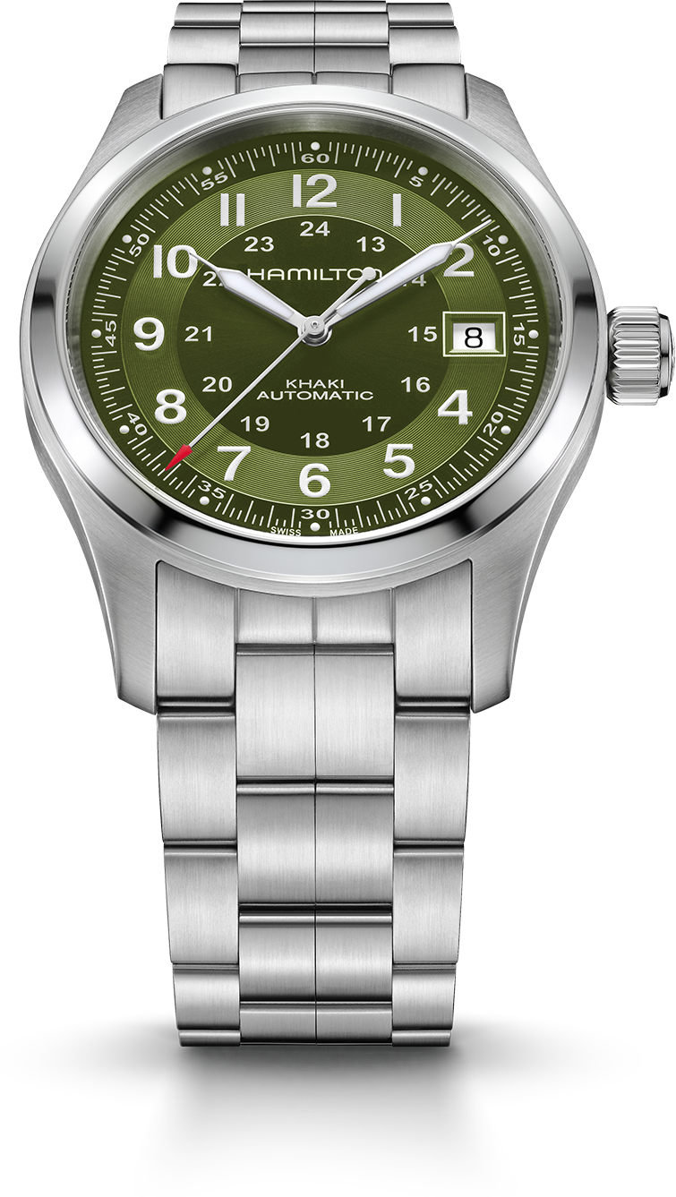 ハミルトン HAMILTON カーキフィールドオート カーキ フィールド Auto Chrono - ダイヤルカラー:ブラック