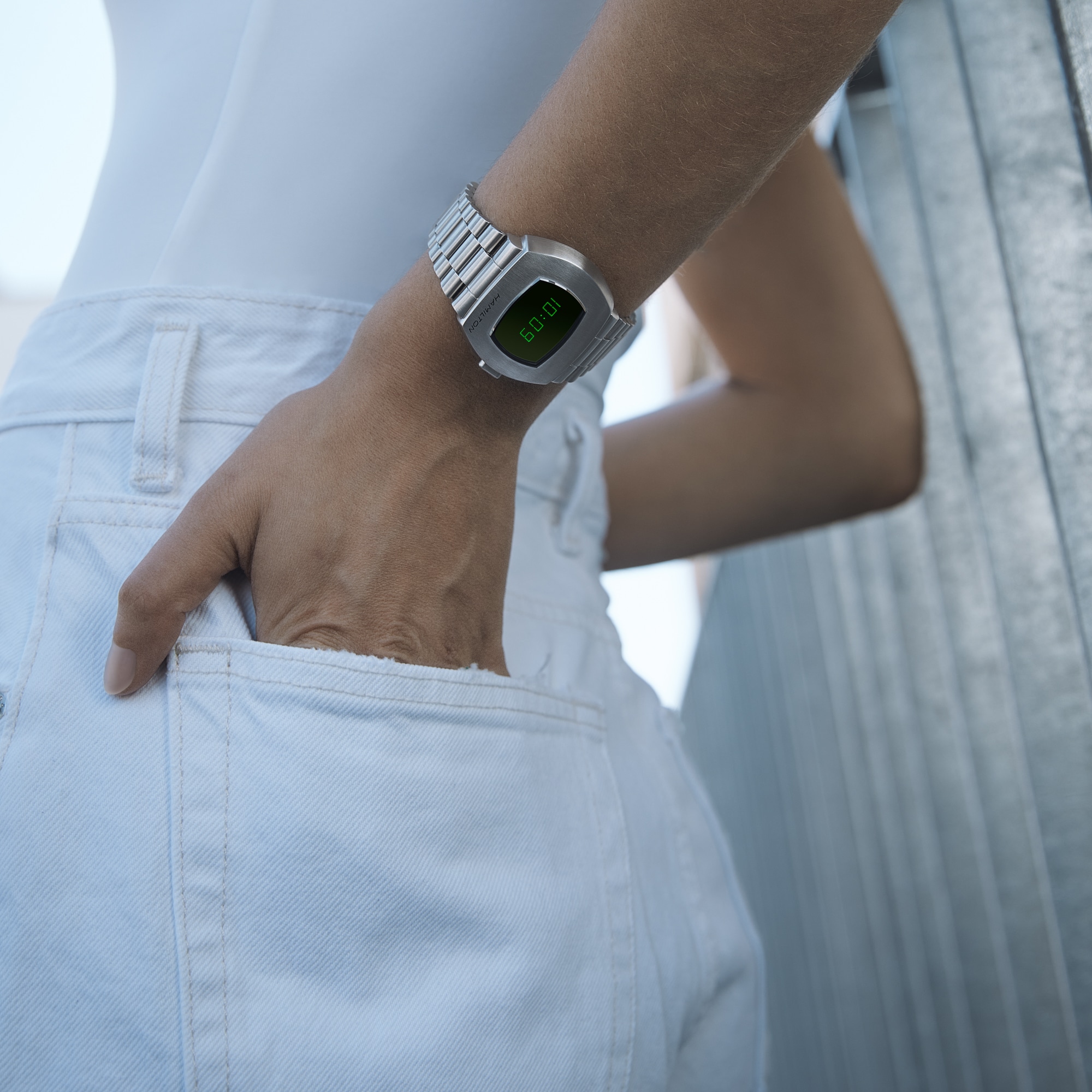 WELTWEIT ERSTE DIGITALUHR: PSR GREEN, Hamilton Watch