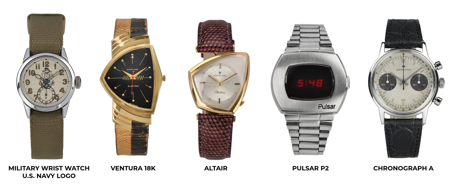 Montres mus&eacute;es Hamilton