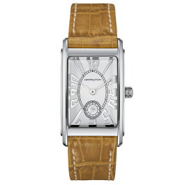 Hamilton American Classic Ardmore Quartz, Women's watch, H11411553, Calf leather strap, Silver Stainless steel case, Water resistant