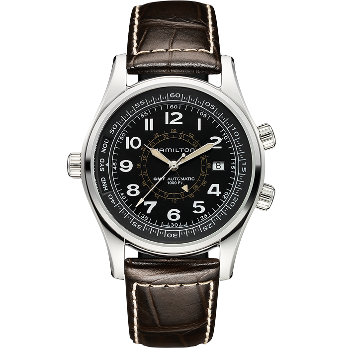 Khaki Navy Automatic Watch Black Dial Hamilton Watch H77505535 Hamilton Watch ì¹´í¤ ë¤ì´ë¹ khaki navy khaki utc auto