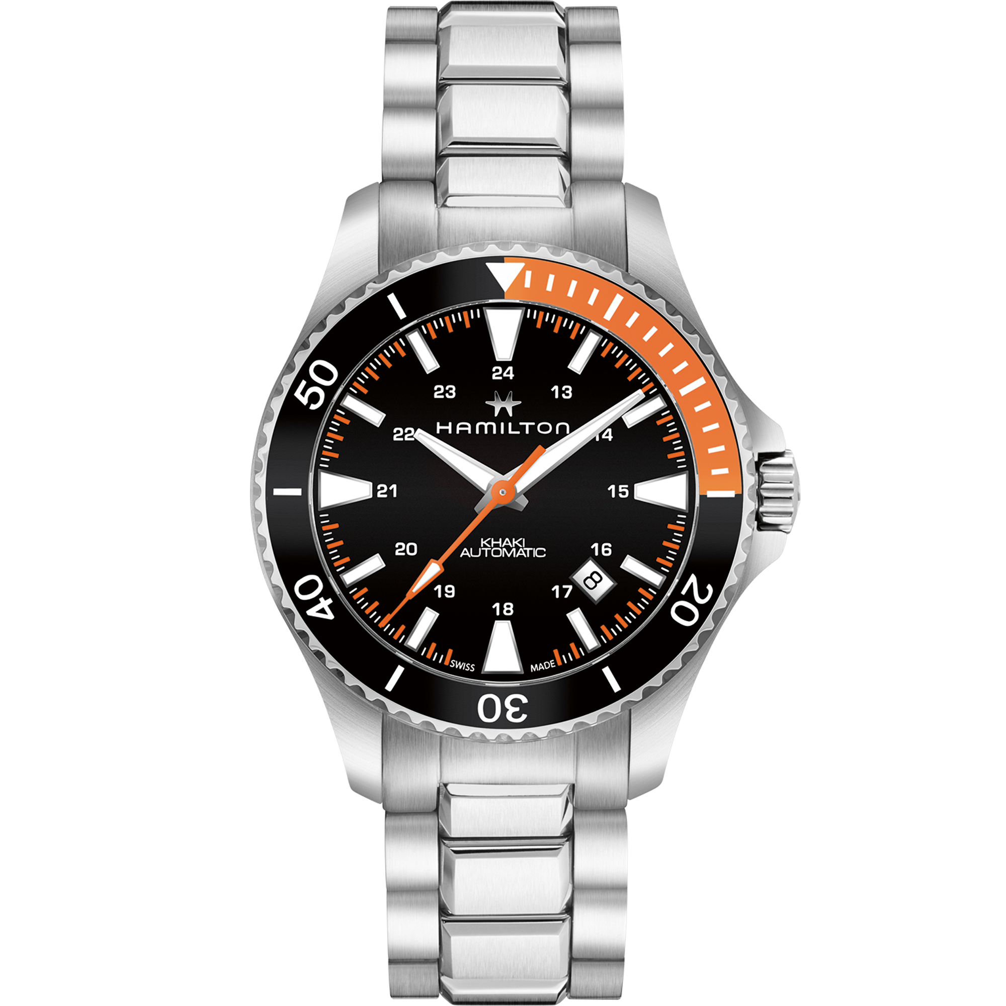 hamilton khaki navy scuba auto day and date